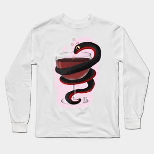 Crowley drinking his wine Long Sleeve T-Shirt